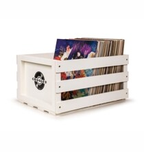 Record Storage Crate - White
