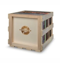 Stackable Record Storage Crate - Natural