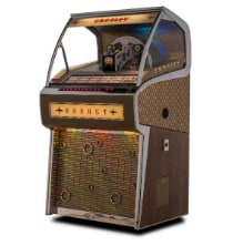 Vinyl Rocket Full-Size Jukebox - Oak