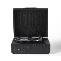 Mercury Portable Turntable - Black Croc