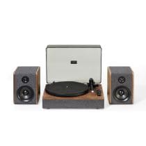 Nocturne Record Player With Speakers - Charcoal