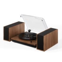 Riff Record Player With Speakers - Walnut
