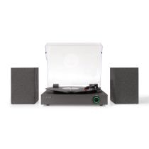 Zane Record Player With Speakers - Black