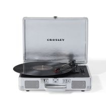 Cruiser Plus Portable Turntable with Bluetooth In/Out - Silver