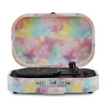 Discovery Portable Turntable with Bluetooth Out - Tie-Dye