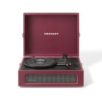 Voyager Portable Turntable with Bluetooth Out - Burgundy